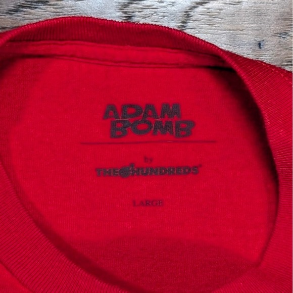 The Hundreds Adam Bomb‎ Graphic T Shirt Red Mens Size Large 21.5x27 - Picture 4 of 7